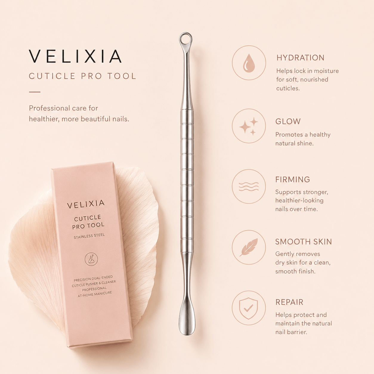 Velixia Cuticle Pro Tool