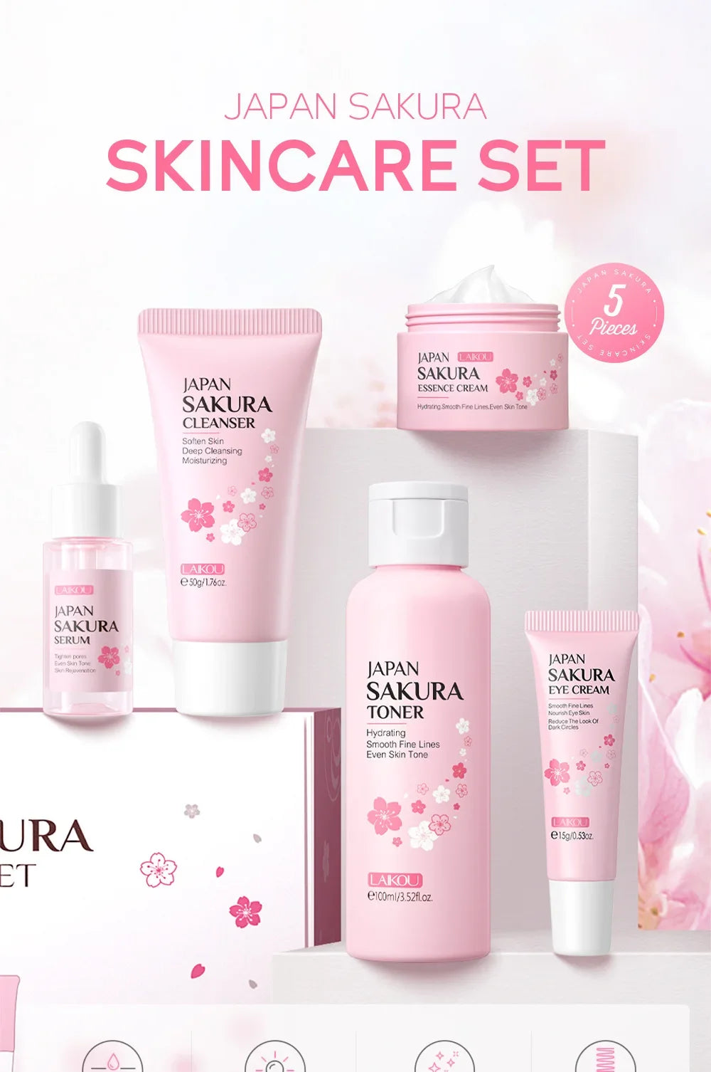Velixia Sakura Glow Ritual Set