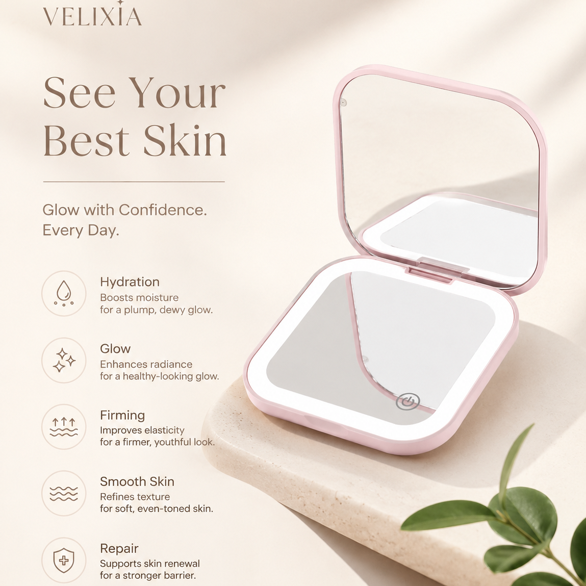 Velixia Glow Mirror